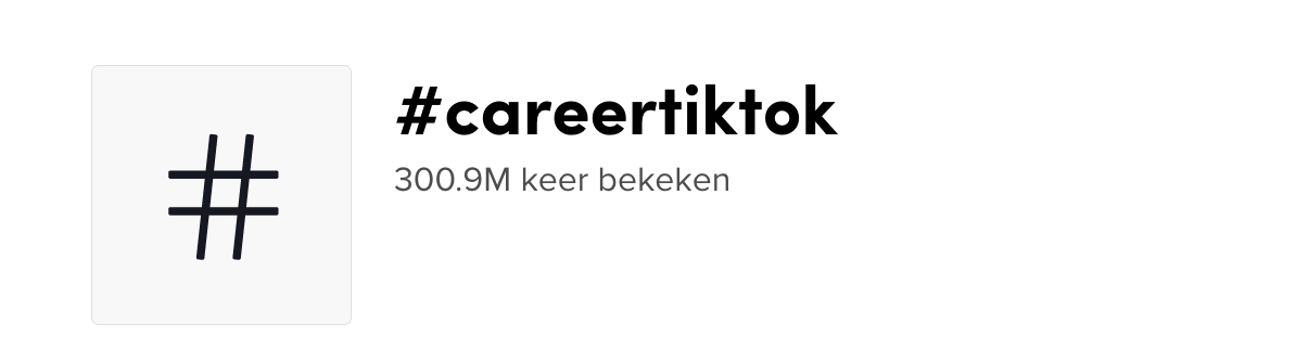 #CareerTikTok