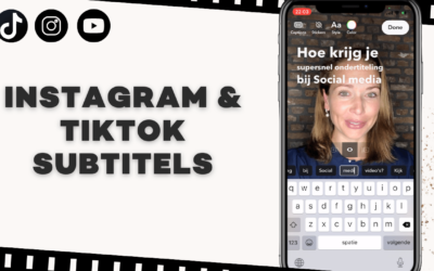 Automatisch subtitels toevoegen aan Instagram Reels & TikTok video’s