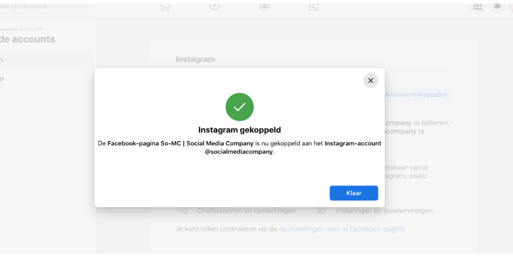 Instagram en Facebook koppelen via Meta Business Suite 