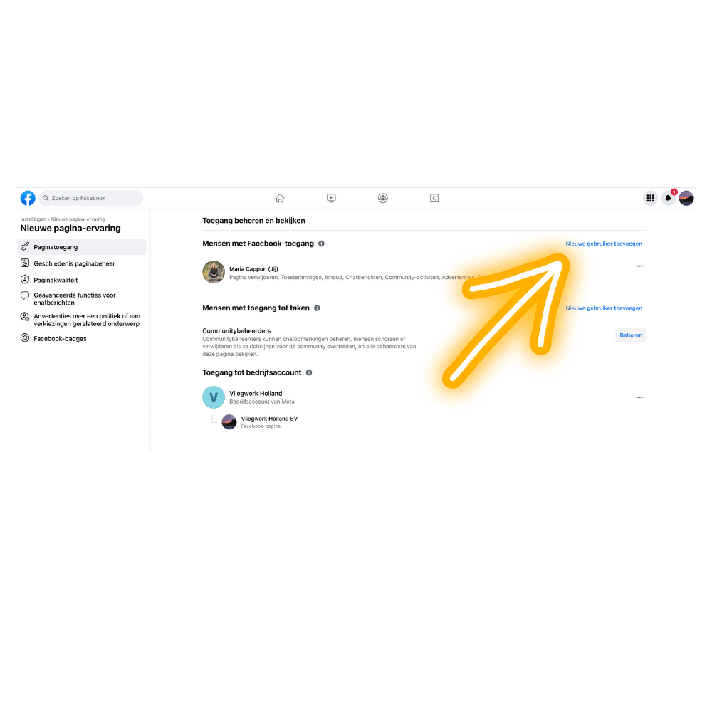 4 Facebook beheerders toevoegen en verwijderen via Meta Business Suite