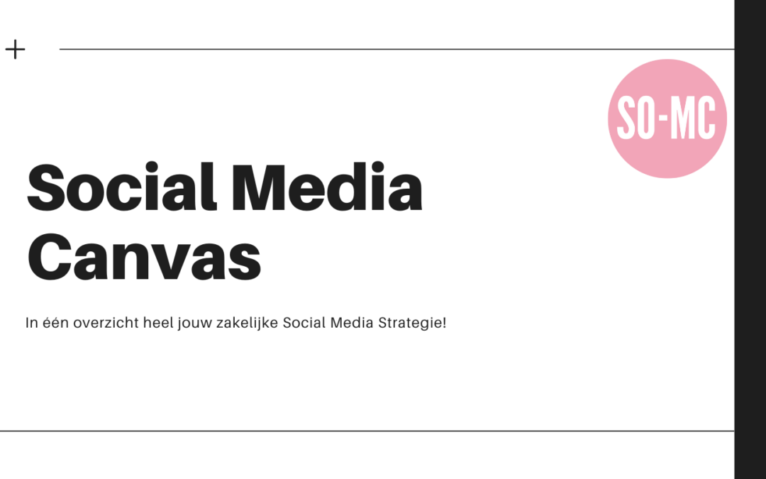 Hoe kun je het ‘Business Canvas Model’ gebruiken voor jouw Social Media Marketing?