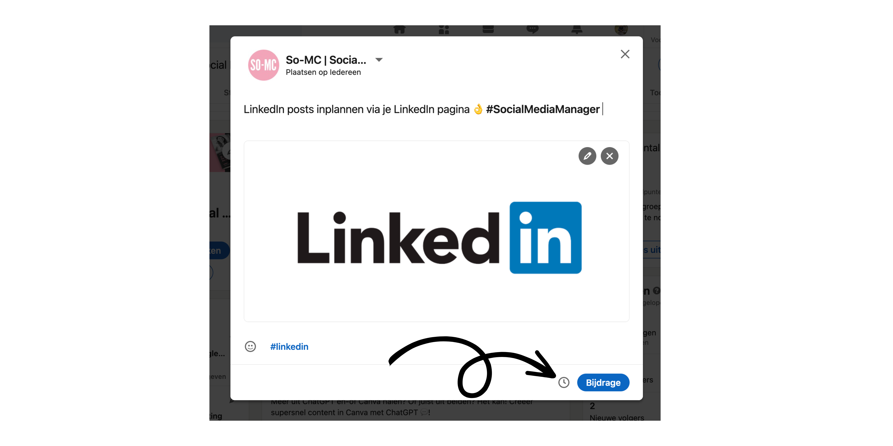 LinkedIn Posts inplannen 