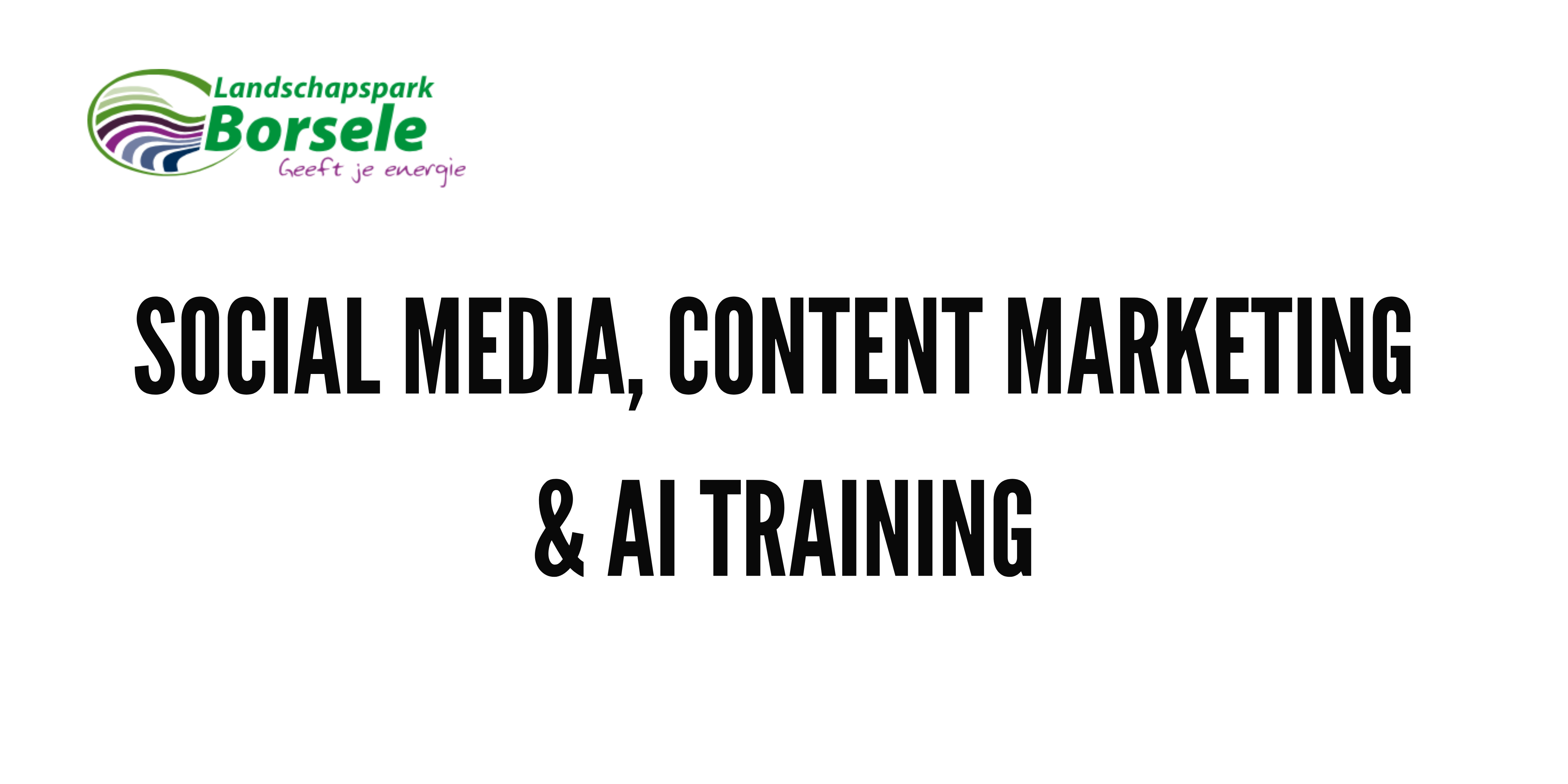 Social Media, Content Marketing & AI Training - Zeeland